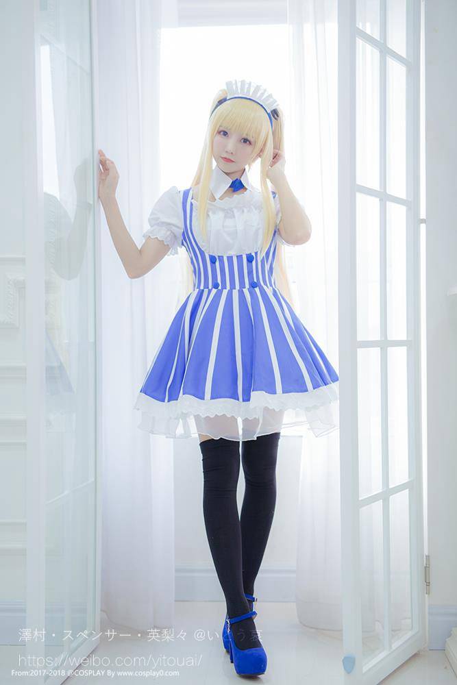 Cosplay福利/绝对领域Coser哀子制服女仆Cos泽村·史宾瑟·英梨梨本子