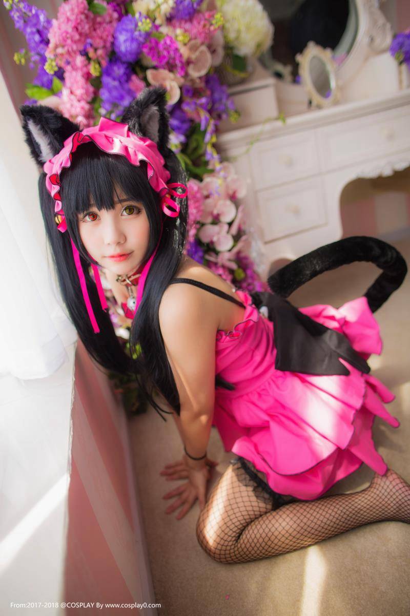 Cosplay福利/Joean-夜夜_色气满满时崎狂三猫咪Cosplay写真图片