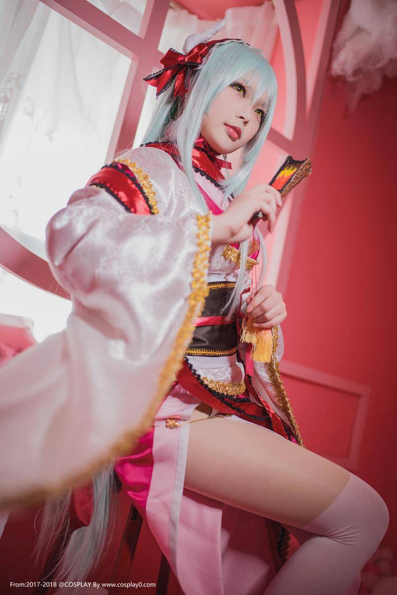 Cosplay福利/绝对领域性感美女清姬白丝腿控大尺度Cosplay福利图