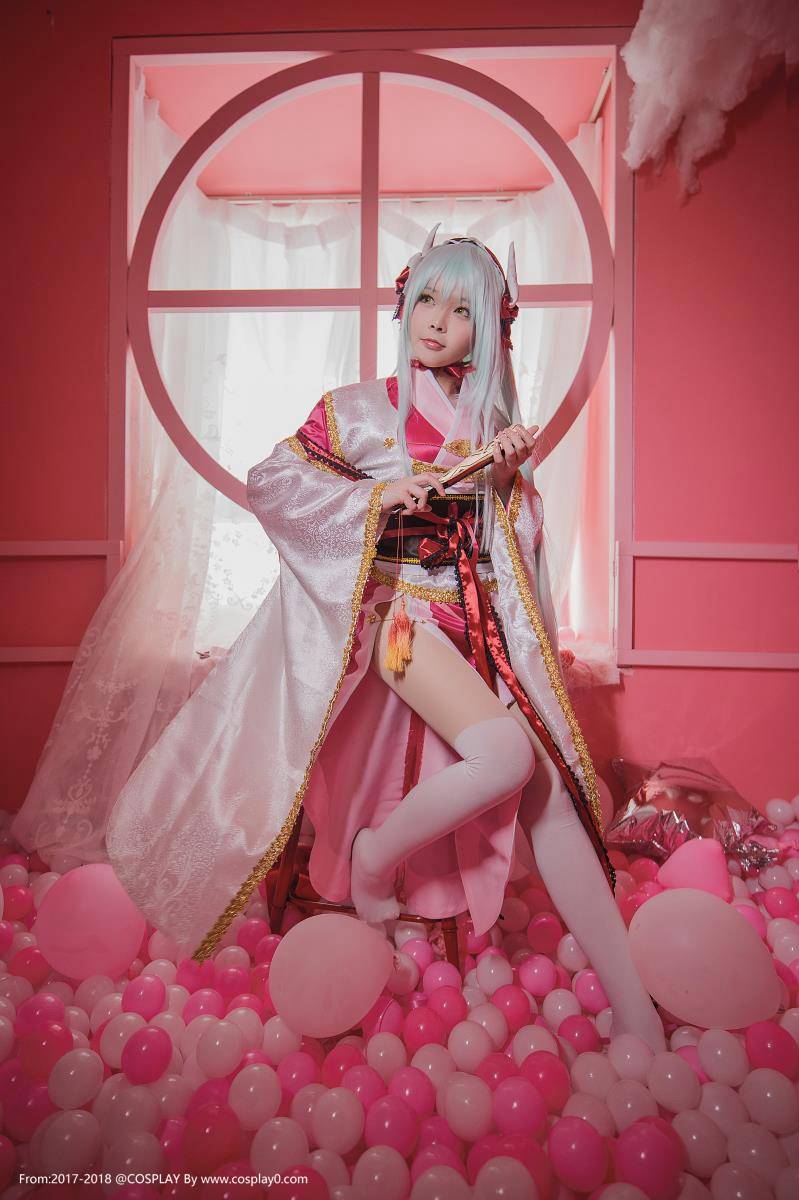 Cosplay福利/绝对领域性感美女清姬白丝腿控大尺度Cosplay福利图