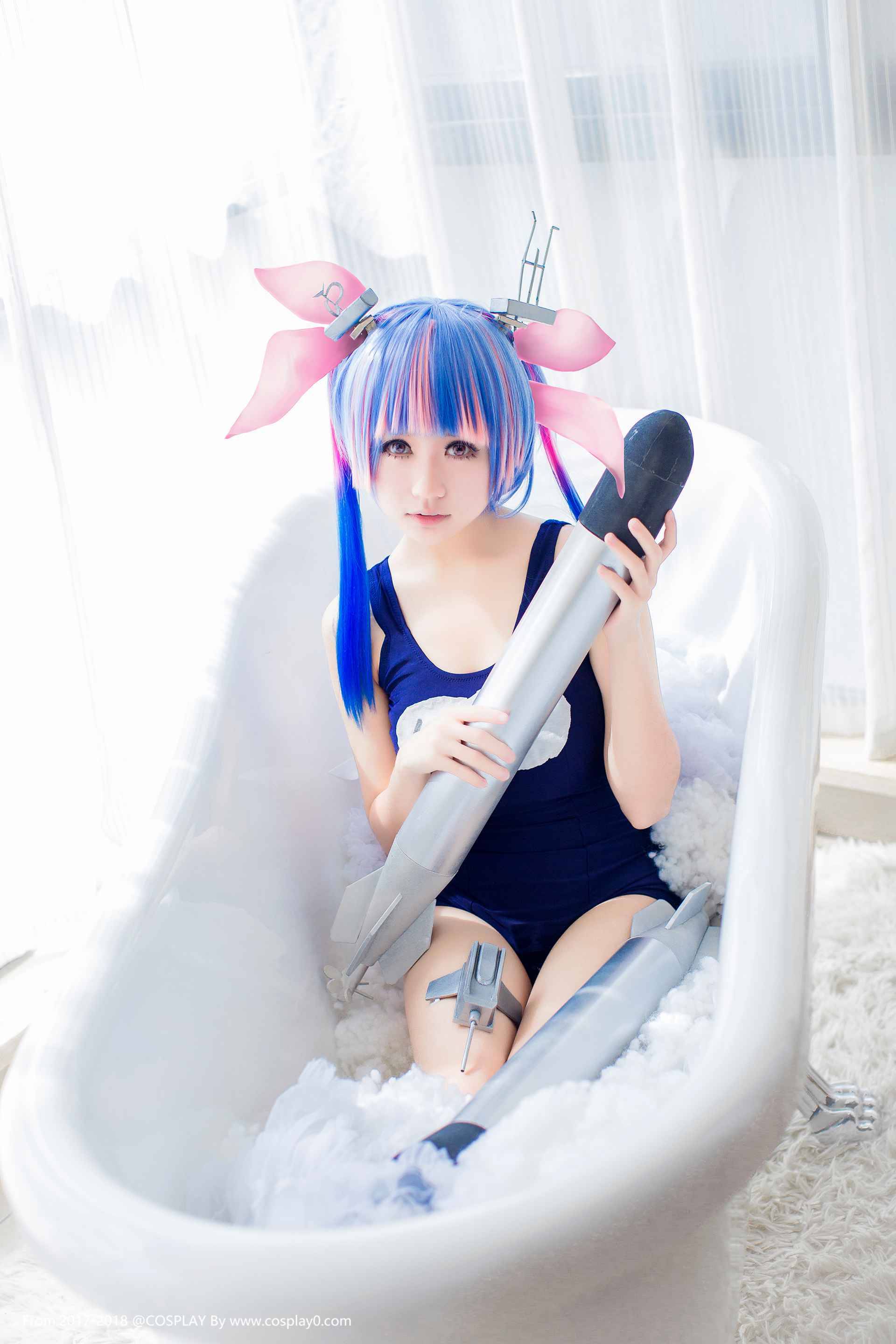 Cosplay福利/舰队collection伊19萝莉死库水Cosplay足控福利