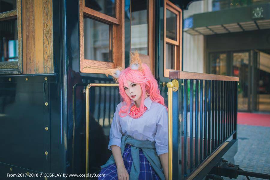 Cosplay福利/jk制服美女玉藻前黑丝诱惑无圣光Cosplay宅男福利