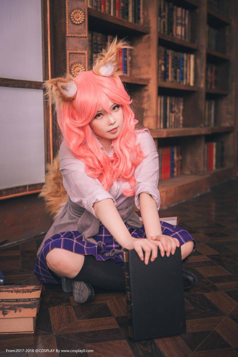 Cosplay福利/jk制服美女玉藻前黑丝诱惑无圣光Cosplay宅男福利