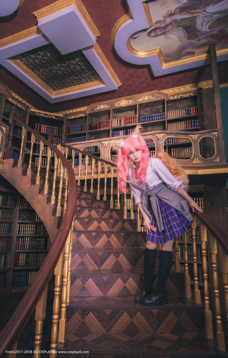 Cosplay福利/jk制服美女玉藻前黑丝诱惑无圣光Cosplay宅男福利