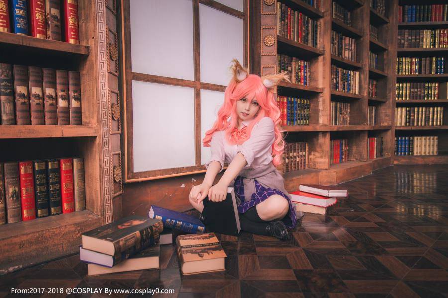 Cosplay福利/jk制服美女玉藻前黑丝诱惑无圣光Cosplay宅男福利