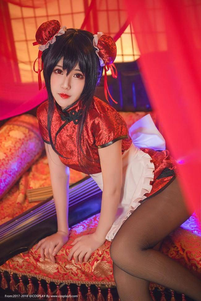 Cosplay福利/路人女主的养成方法Cos霞之丘诗羽旗袍黑丝足控福利