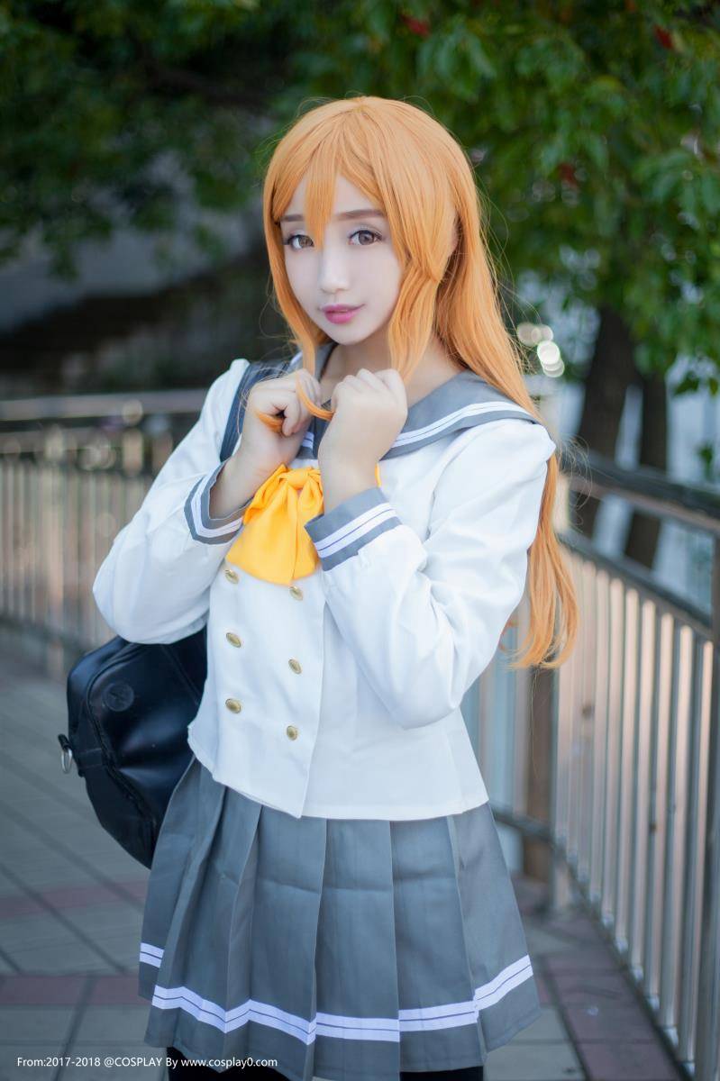 Cosplay福利/国木田花丸/津岛善子姐妹花JK制服黑丝Cosplay福利