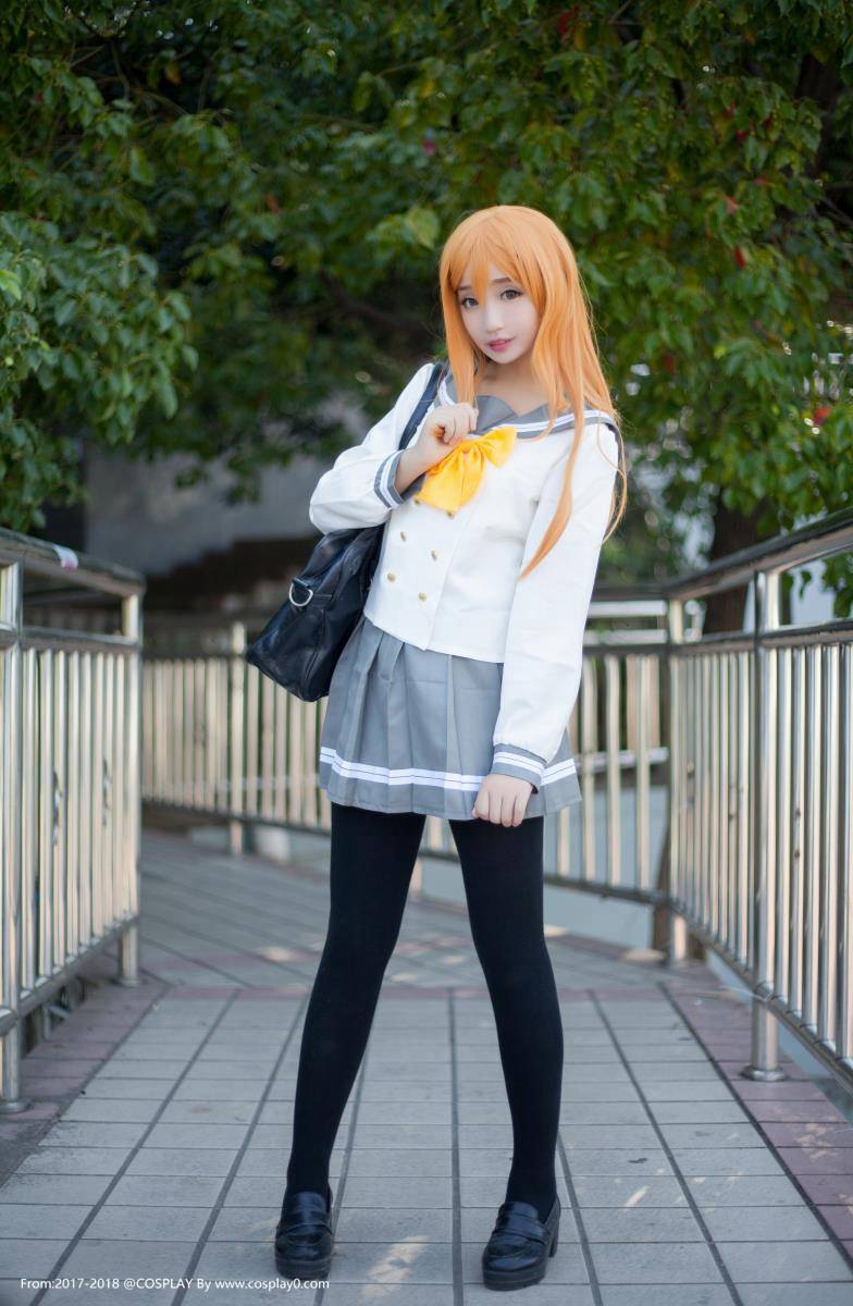 Cosplay福利/国木田花丸/津岛善子姐妹花JK制服黑丝Cosplay福利