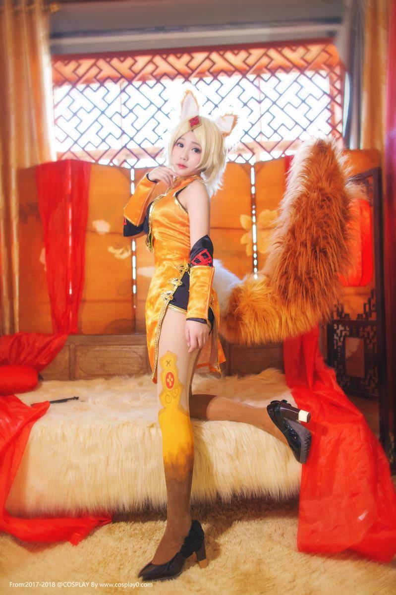 Cosplay福利/王者荣耀性感美女Joean-夜夜Cosplay妲己足控福利