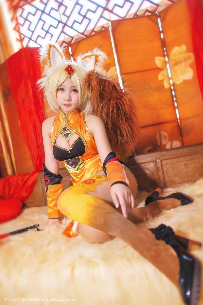 Cosplay福利/王者荣耀性感美女Joean-夜夜Cosplay妲己足控福利