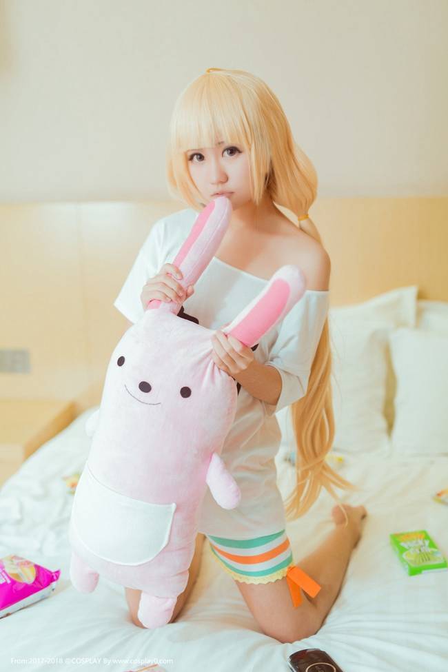 Cosplay福利/偶像大师双叶杏萝莉美女内衣诱惑Cos足控福利