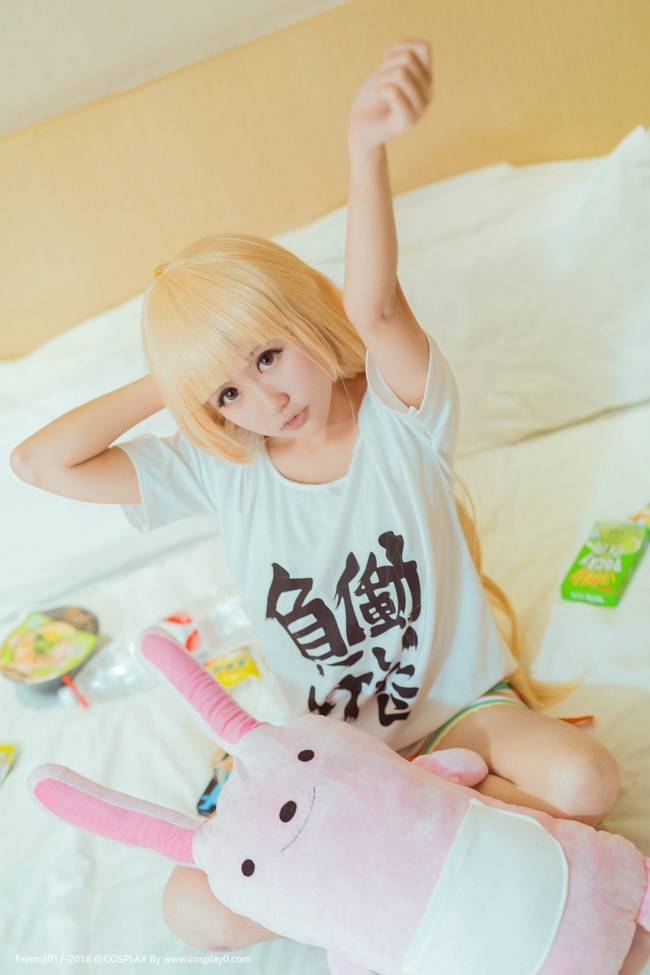 Cosplay福利/偶像大师双叶杏萝莉美女内衣诱惑Cos足控福利