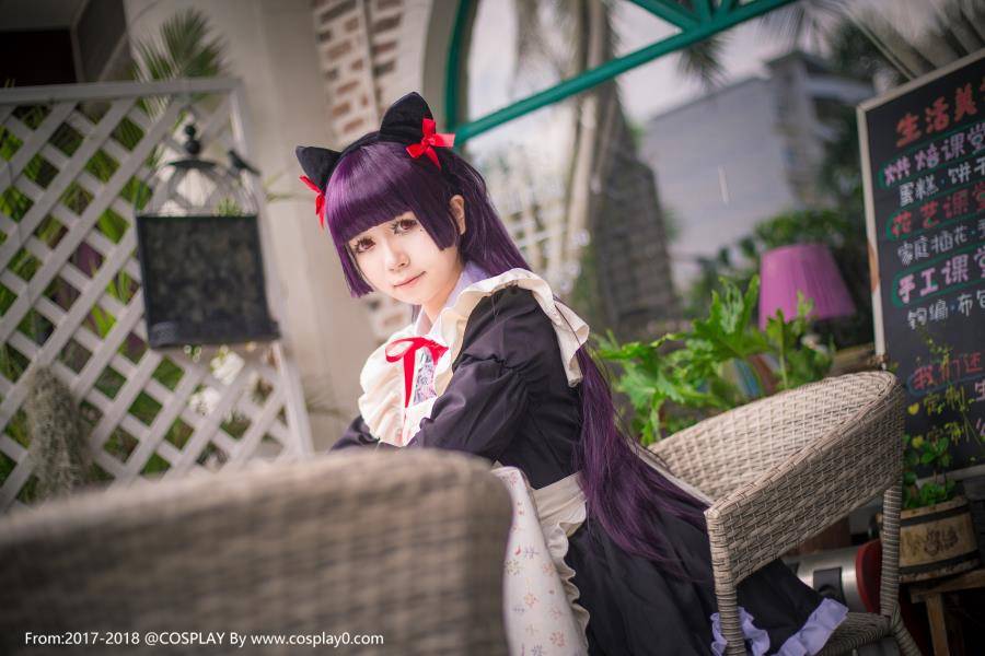 Cosplay福利/白金x肛塞尾五更琉璃黑猫同人女仆装Cosplay本子