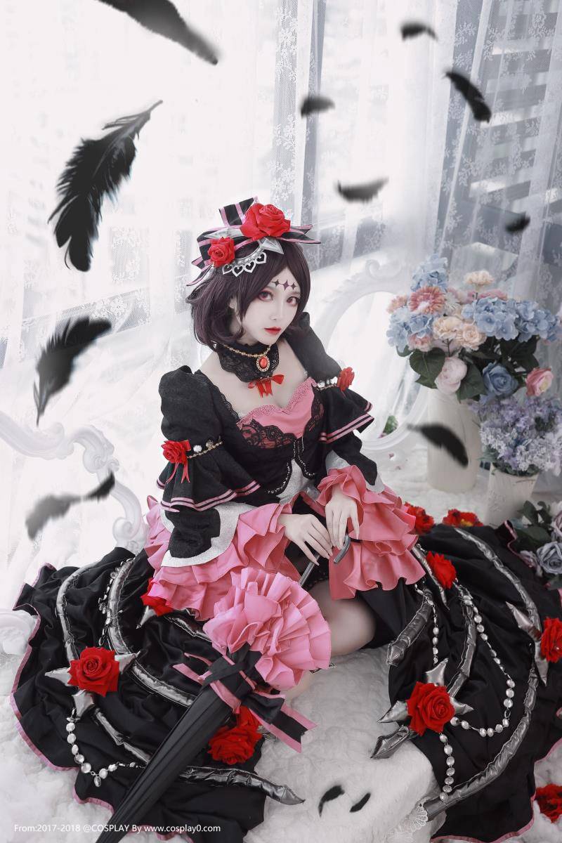 Cosplay福利/绝对领域王者荣耀哥特露娜御姐范美腿诱惑Cosplay图片