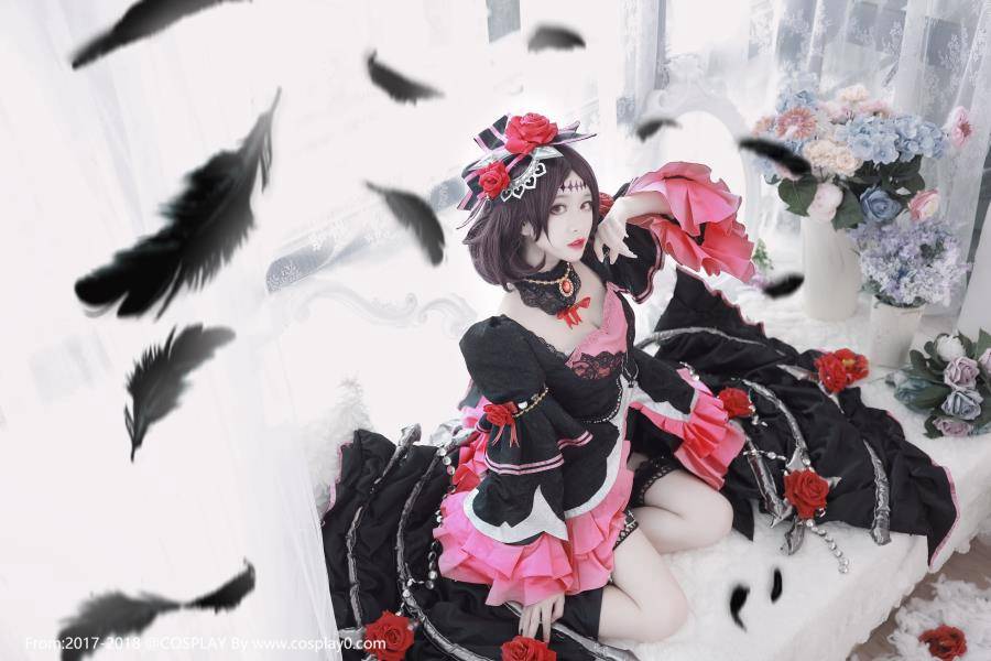 Cosplay福利/绝对领域王者荣耀哥特露娜御姐范美腿诱惑Cosplay图片