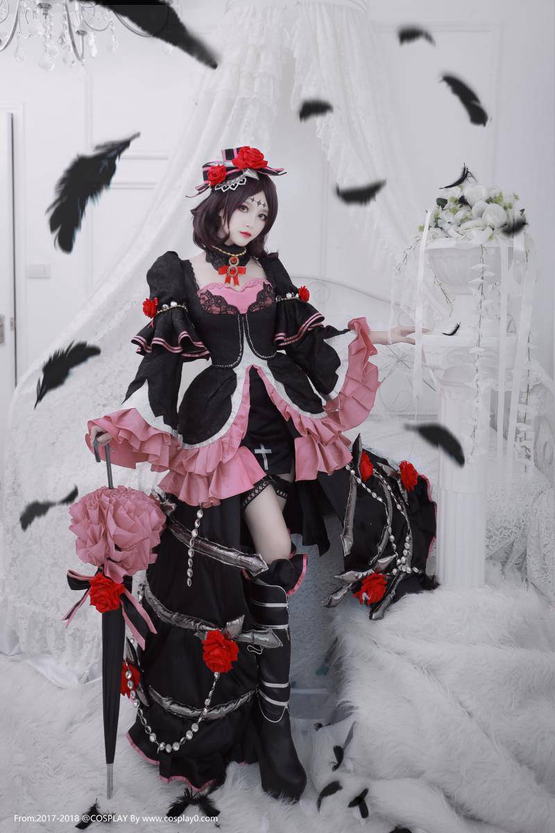 Cosplay福利/绝对领域王者荣耀哥特露娜御姐范美腿诱惑Cosplay图片