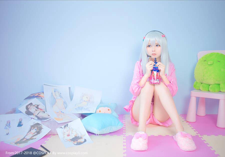 Cosplay福利/黄漫老师板儿和泉纱雾同人萝莉裸足诱惑Cosplay图片