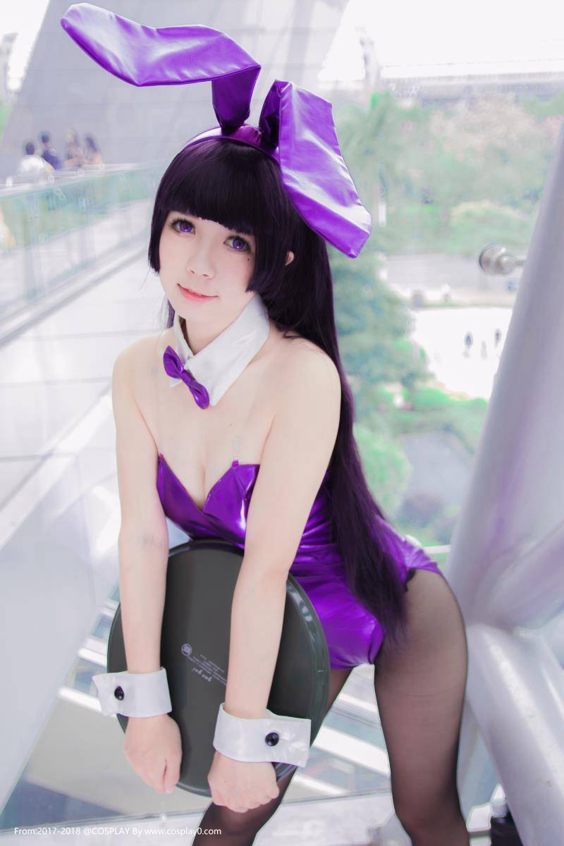 Cosplay福利/白金x福利Cosplay五更琉璃黑猫兔女郎足控诱惑写真