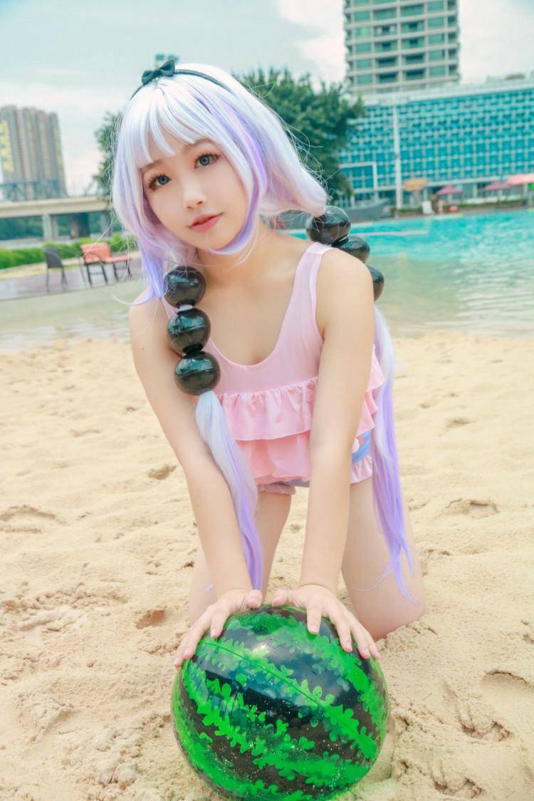 Cosplay福利/二次元可爱萝莉Cosplay康娜泳装足控福利图片