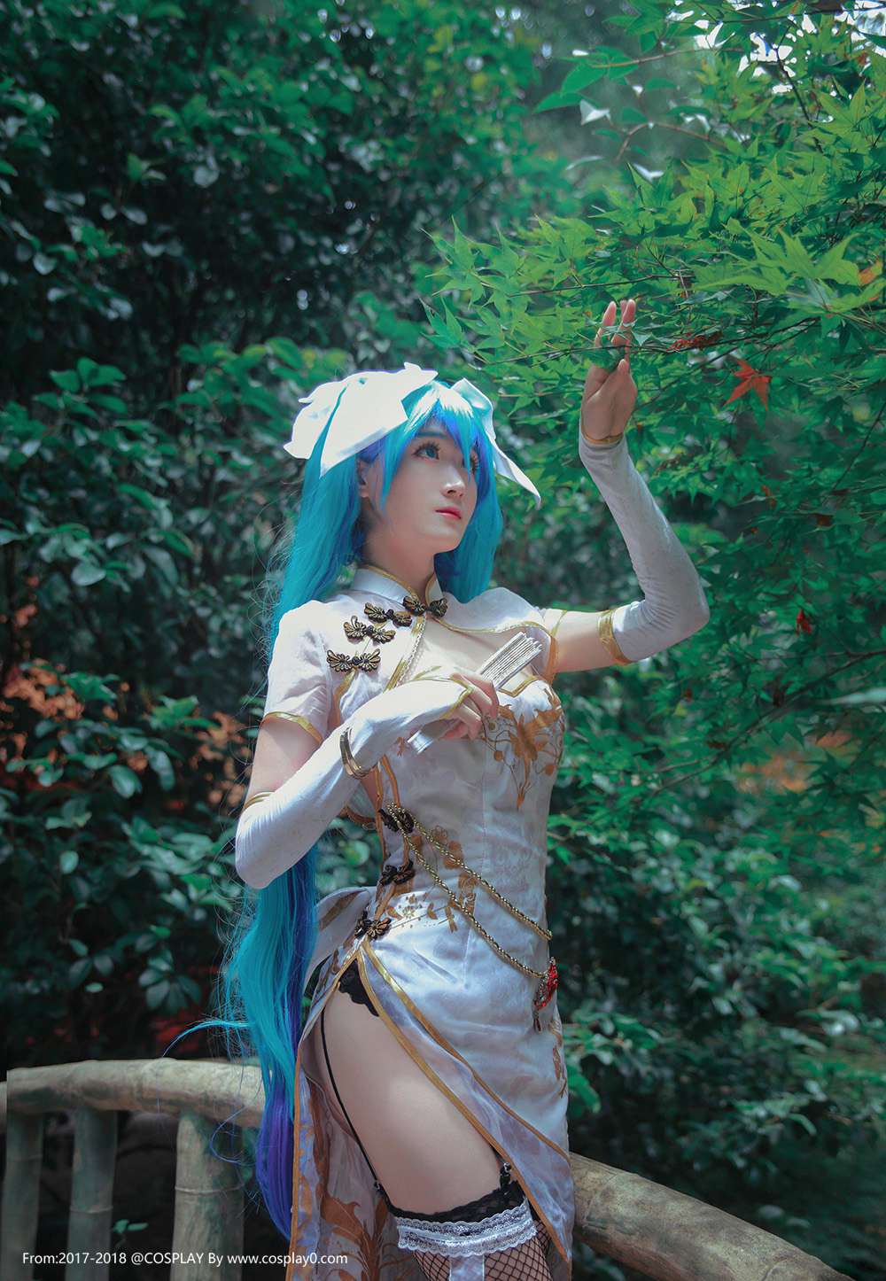 Cosplay福利/绝美尤物Cos初音未来h旗袍大尺度无圣光胖次福利