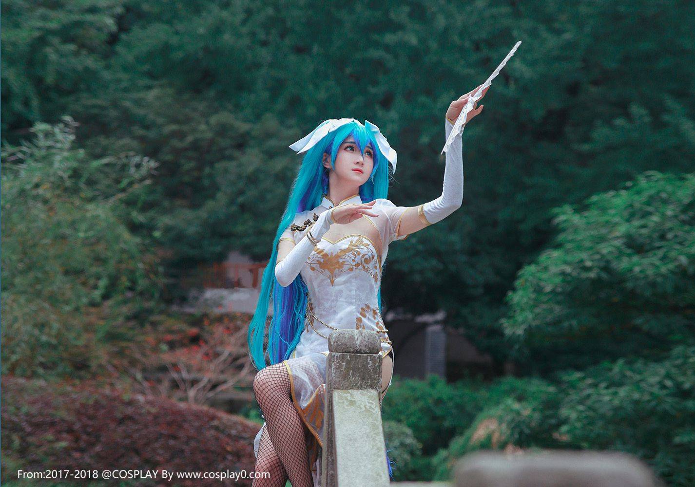 Cosplay福利/绝美尤物Cos初音未来h旗袍大尺度无圣光胖次福利