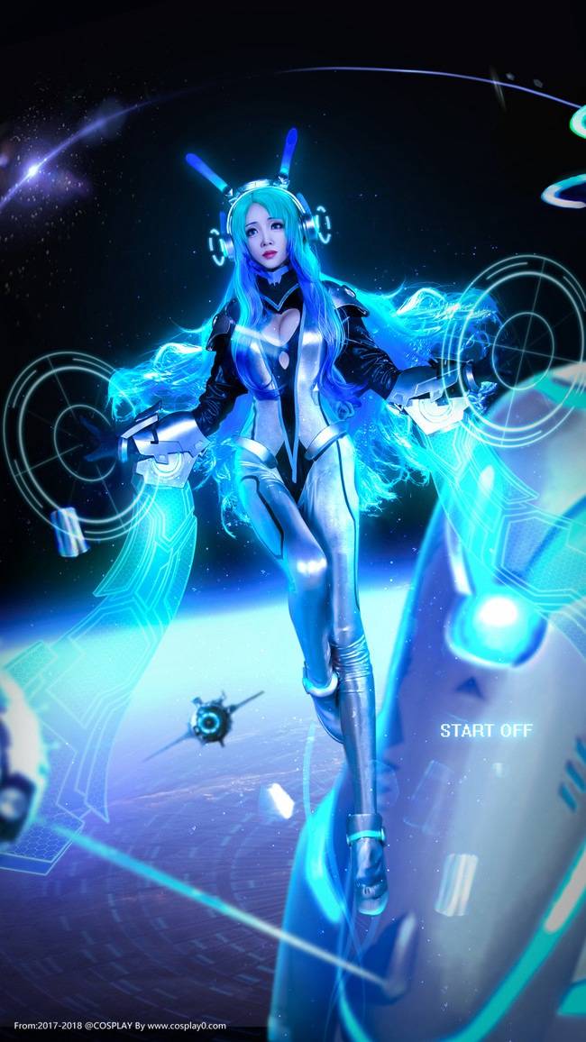 Cosplay福利/巨乳美女王者荣耀Cos逐梦之音貂蝉高跟鞋写真图片