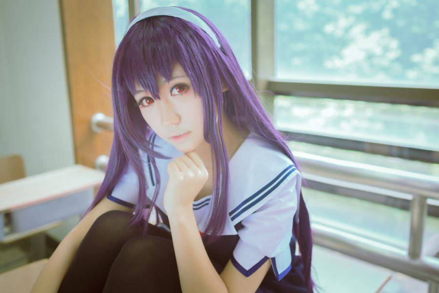 Cosplay福利/路人女主霞之丘诗羽学姐JK制服黑丝Cosplay番号