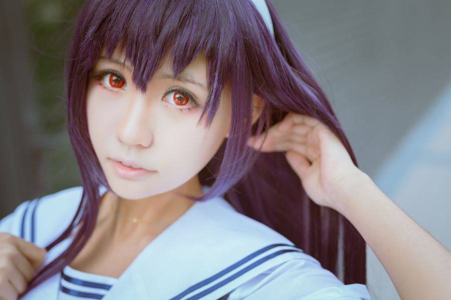 Cosplay福利/路人女主霞之丘诗羽学姐JK制服黑丝Cosplay番号