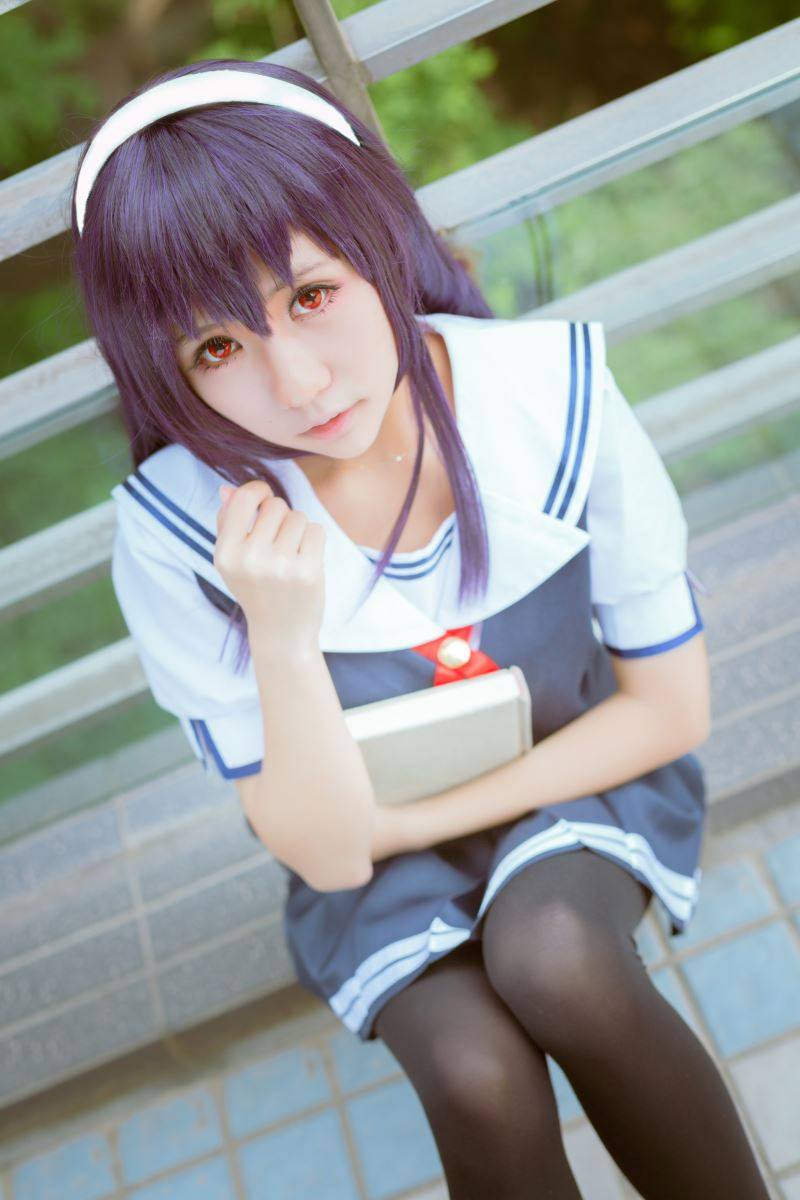 Cosplay福利/路人女主霞之丘诗羽学姐JK制服黑丝Cosplay番号