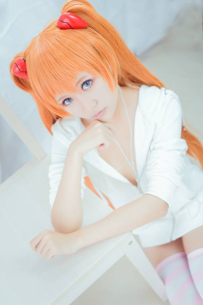 Cosplay福利/新世纪福音战士明日香内衣诱惑长筒袜Cosplay福利