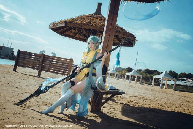 Cosplay福利/巨乳美女丝袜诱惑FATE清姬大尺度无圣光Cos福利本子