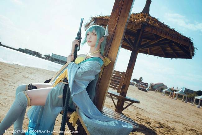 Cosplay福利/巨乳美女丝袜诱惑FATE清姬大尺度无圣光Cos福利本子
