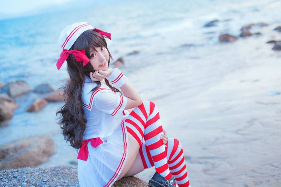 Cosplay福利/少女映画-黑川-岛村卯月萝莉水手服丝袜诱惑Cos福利