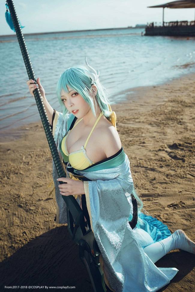 Cosplay福利/巨乳美女丝袜诱惑FATE清姬大尺度无圣光Cos福利本子