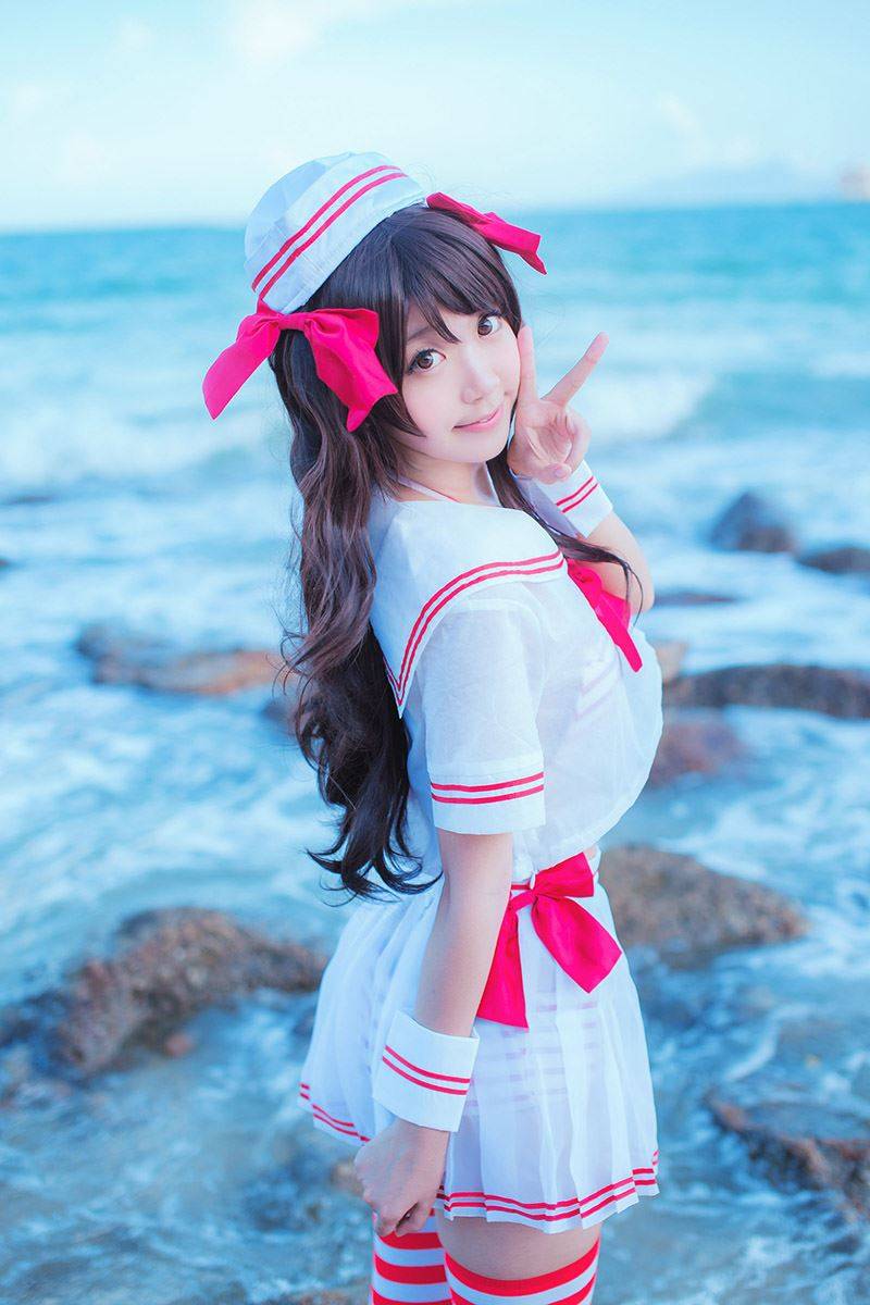Cosplay福利/少女映画-黑川-岛村卯月萝莉水手服丝袜诱惑Cos福利