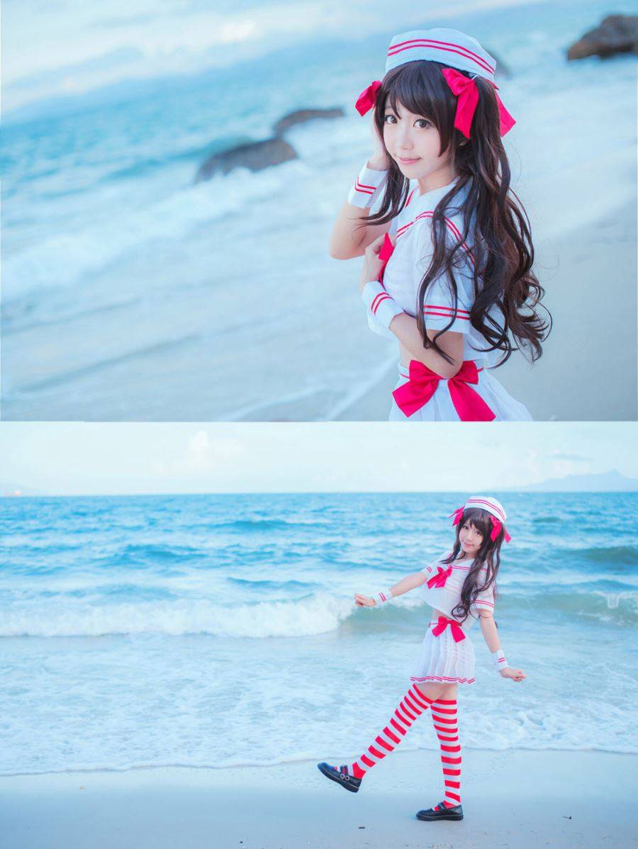 Cosplay福利/少女映画-黑川-岛村卯月萝莉水手服丝袜诱惑Cos福利