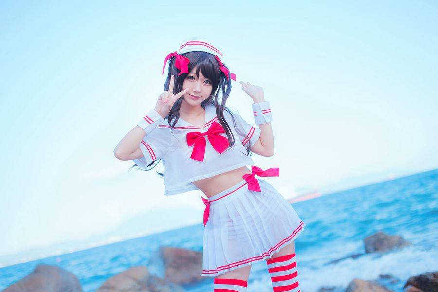 Cosplay福利/少女映画-黑川-岛村卯月萝莉水手服丝袜诱惑Cos福利