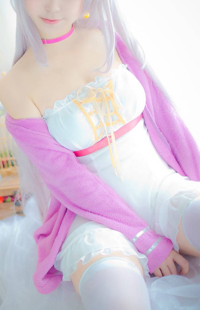 Cosplay福利/少女映画黑川Cosplay雨乃雅日猫(neko)无圣光白丝诱惑