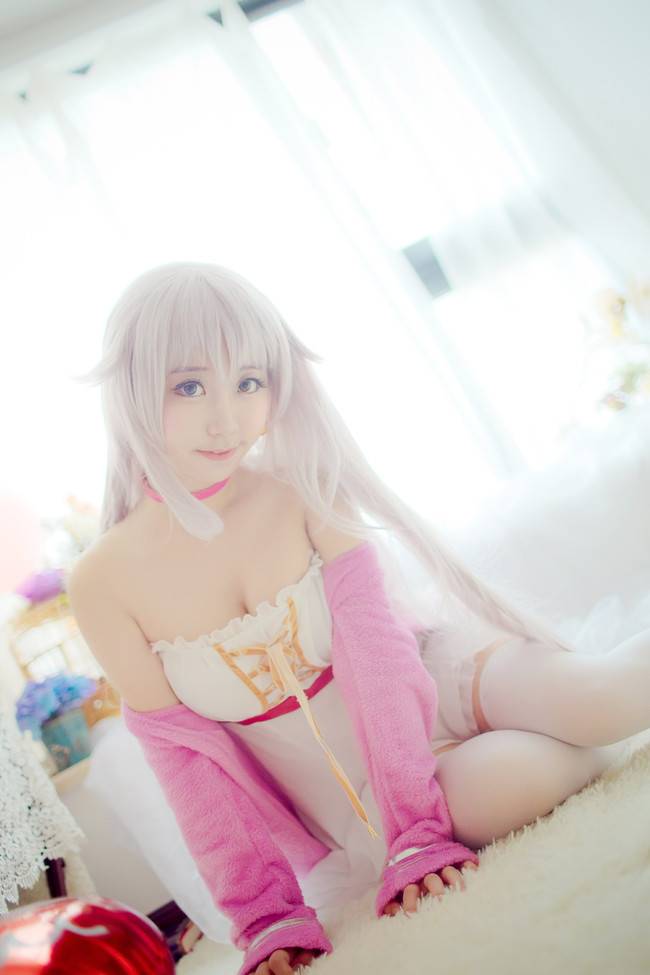 Cosplay福利/少女映画黑川Cosplay雨乃雅日猫(neko)无圣光白丝诱惑