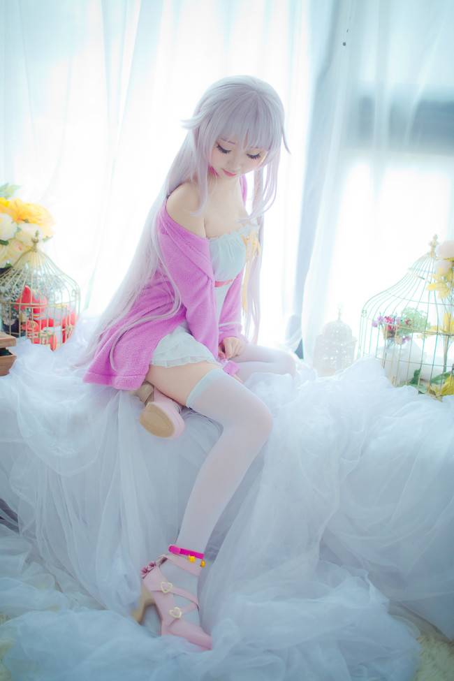 Cosplay福利/少女映画黑川Cosplay雨乃雅日猫(neko)无圣光白丝诱惑