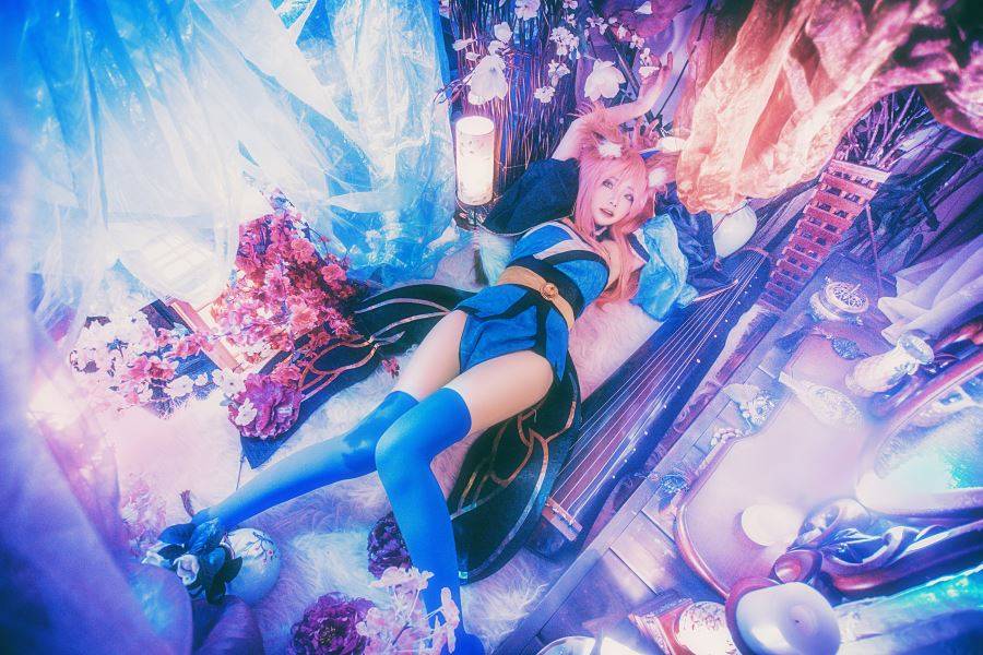 Cosplay福利/半次元美女福利丝袜诱惑玉藻前[FATE]工口Cosplay本子