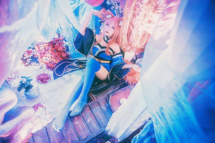 Cosplay福利/半次元美女福利丝袜诱惑玉藻前[FATE]工口Cosplay本子