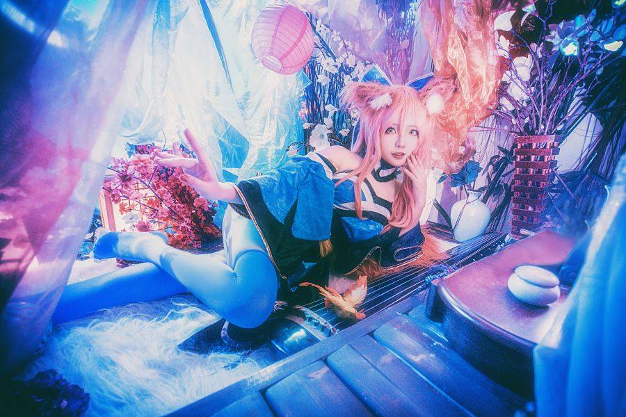 Cosplay福利/半次元美女福利丝袜诱惑玉藻前[FATE]工口Cosplay本子