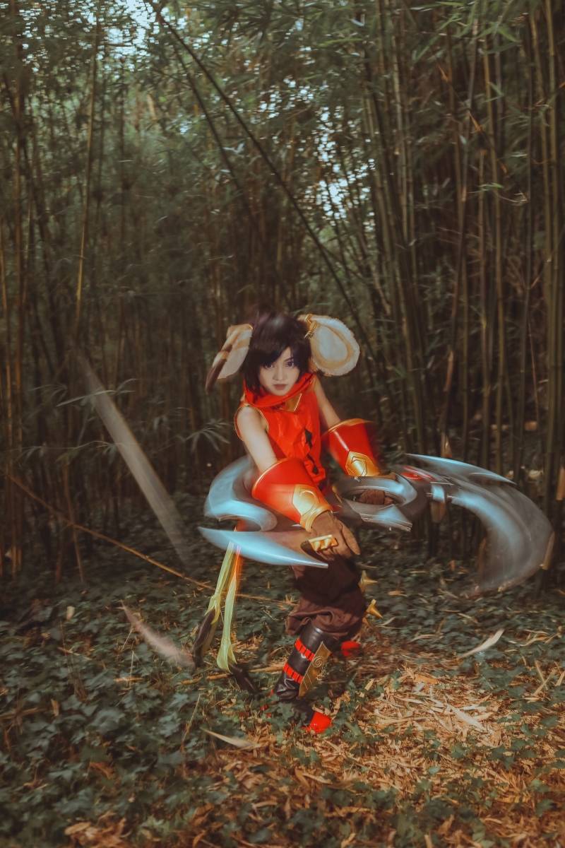 Cosplay福利/超萌正太小萝莉Cosplay王者荣耀李元芳图片