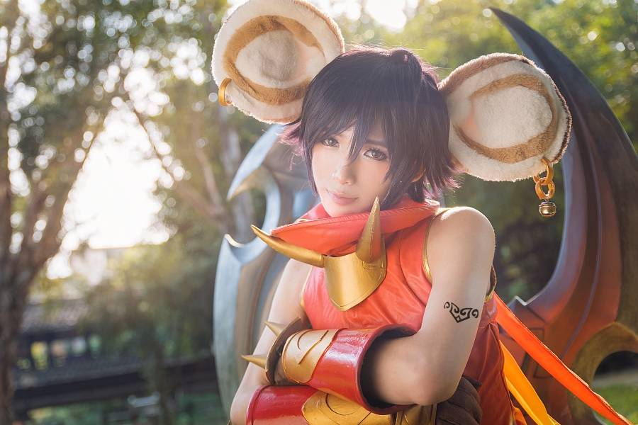 Cosplay福利/[Cos正片]王者荣耀女英雄李元芳神还原Cosplay图片