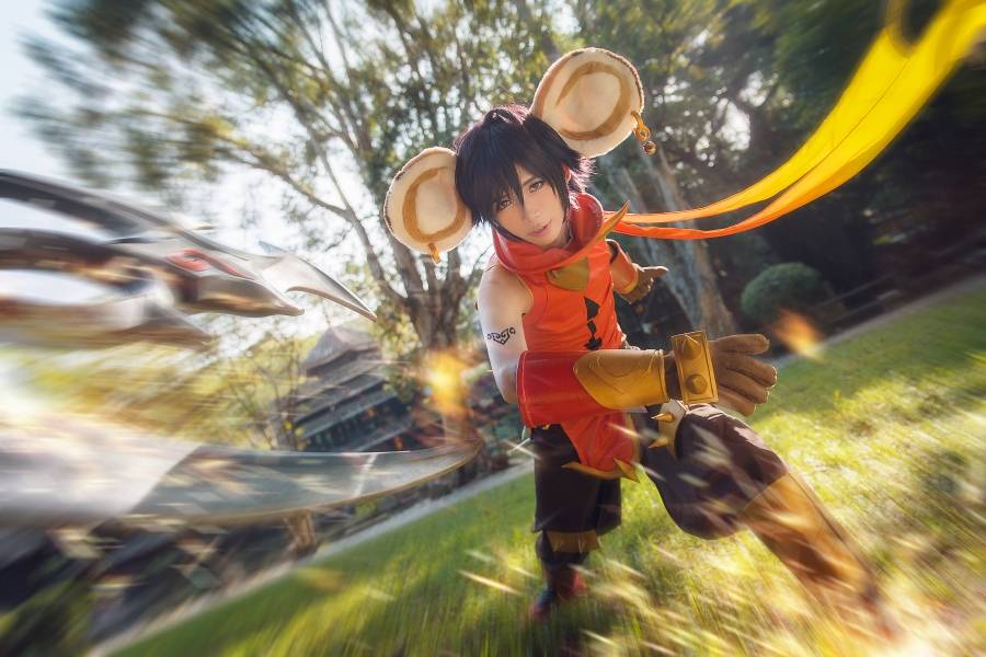 Cosplay福利/[Cos正片]王者荣耀女英雄李元芳神还原Cosplay图片