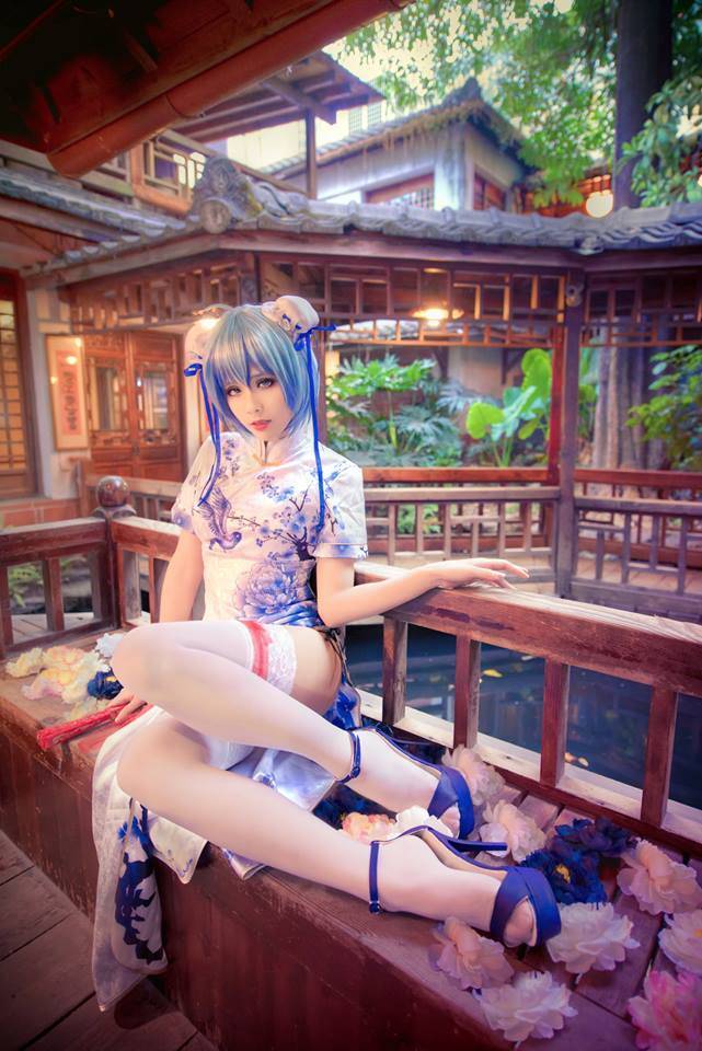 Cosplay福利/初音未来h同人旗袍白丝美女诱惑无内裤Cosplay福利