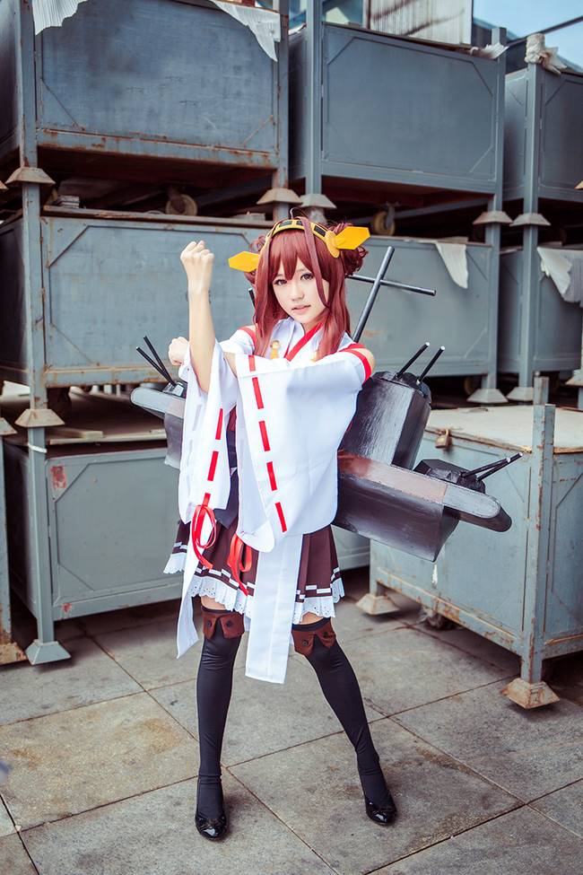 Cosplay福利/舰队Collection岛风舰娘金刚萝莉黑丝Cosplay图片