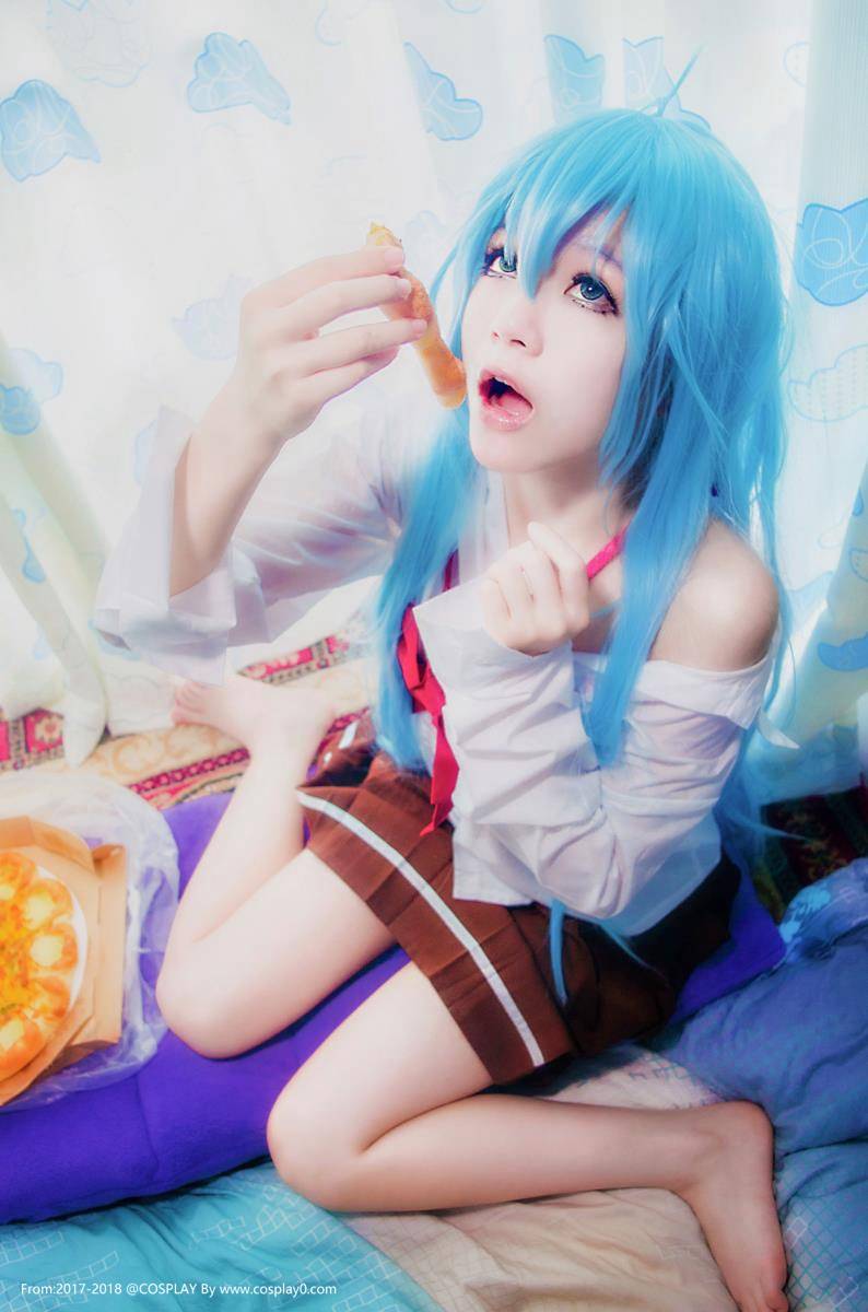 Cosplay福利/电波女与青春男藤和艾莉欧美女桜桃喵制服诱惑Cosplay足控福利