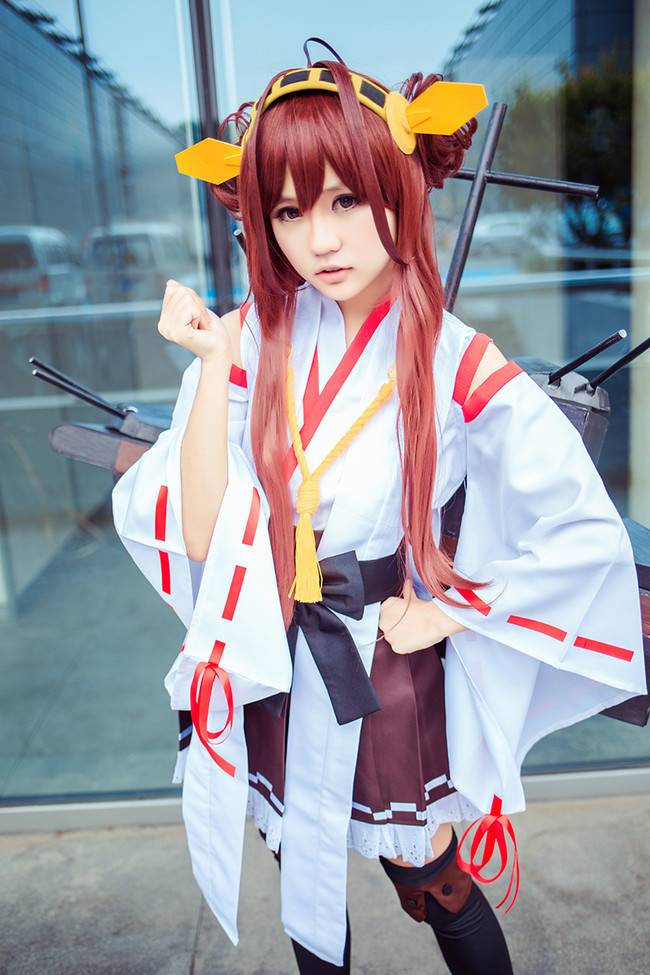 Cosplay福利/舰队Collection岛风舰娘金刚萝莉黑丝Cosplay图片